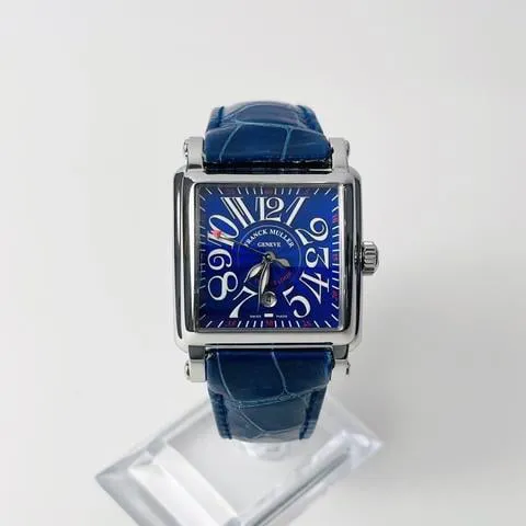 Franck Muller Conquistador Cortez 10000 L Stainless steel Blue