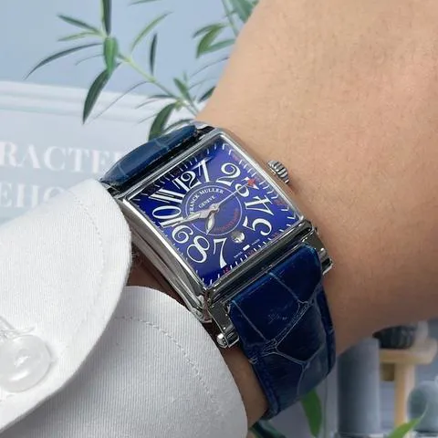 Franck Muller Conquistador Cortez 10000 L Stainless steel Blue 1