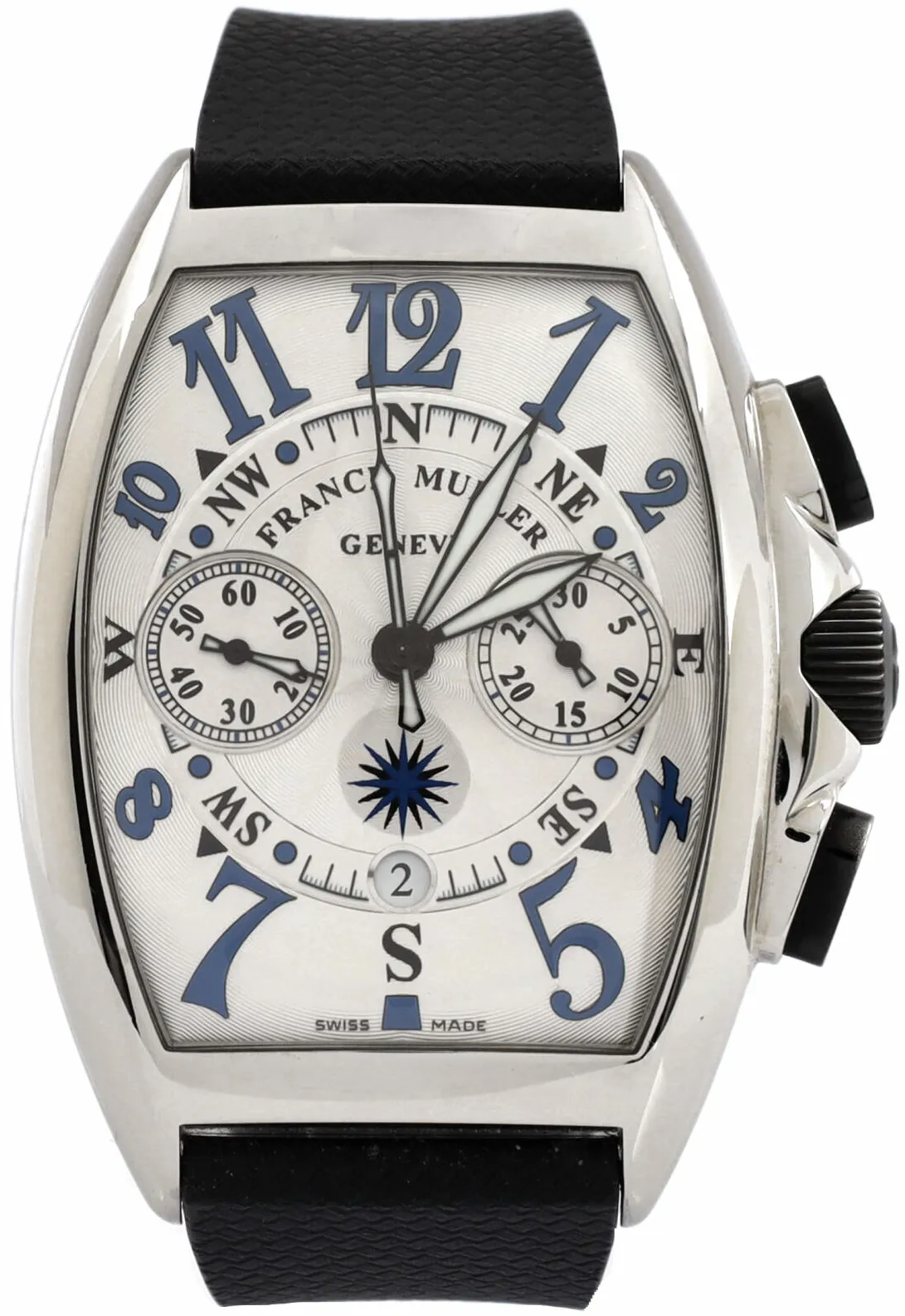 Franck Muller Mariner 8080 CC AT DT MAR 42mm Stainless steel Silver