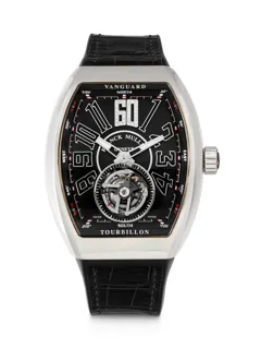 Franck Muller Vanguard V T OG NR 44mm 18k white gold Black