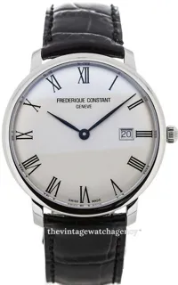 Frédérique Constant Slimline FC-306MR4S6 Brushed/polished steel Silver