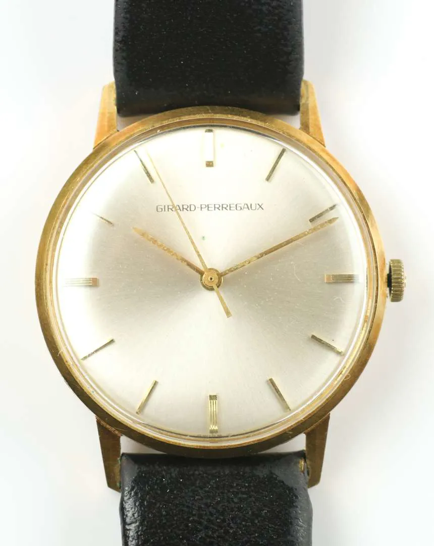 Girard-Perregaux 34mm 14k Gold Silver