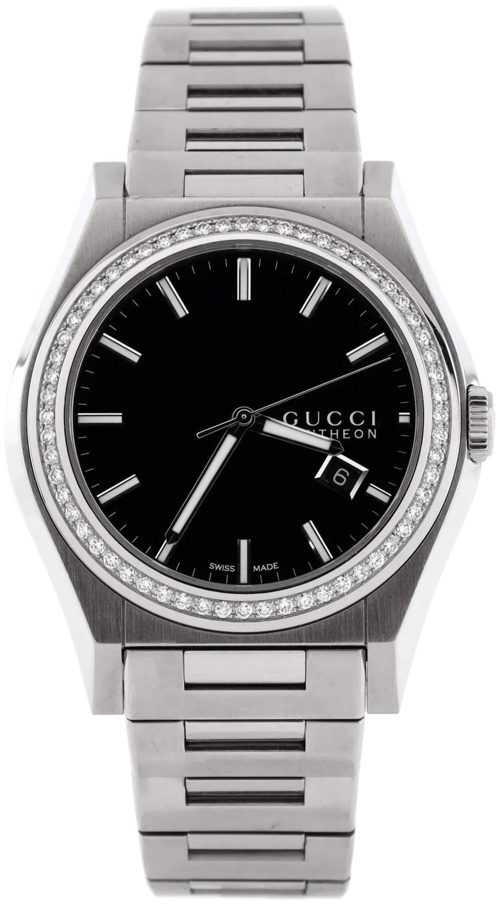 Gucci Pantheon 44mm Stainless steel Black