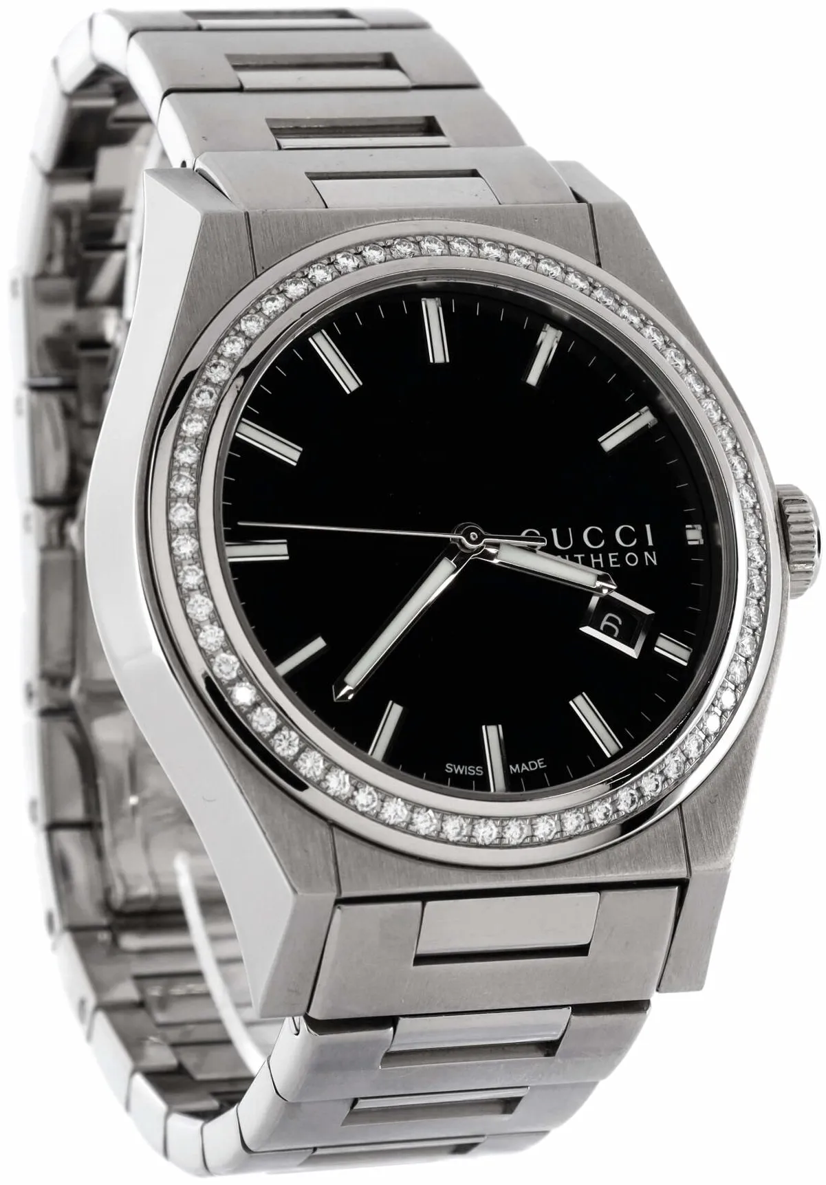 Gucci Pantheon 44mm Stainless steel Black 1