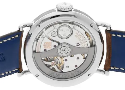 H. Moser & Cie. Heritage 8200-1201 42mm Stainless steel Blue 4