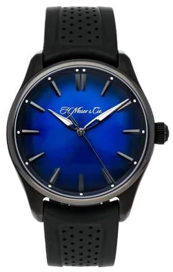 H. Moser & Cie. Pioneer 3200-1205 43mm Stainless steel Blue