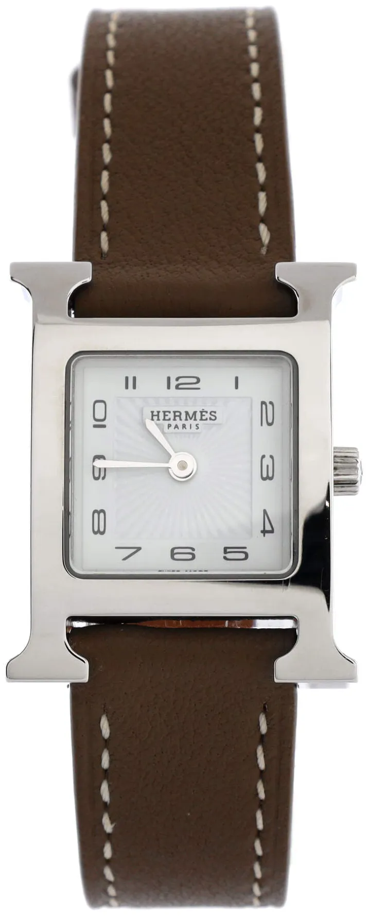 Hermès Heure H 21mm Stainless steel White