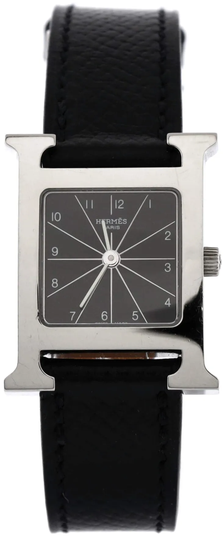 Hermès Heure H 21mm Stainless steel Black