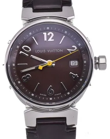 Louis Vuitton Q1211 28mm Stainless steel Brown