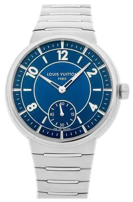 Louis Vuitton Tambour W1ST20 40mm Stainless steel Blue