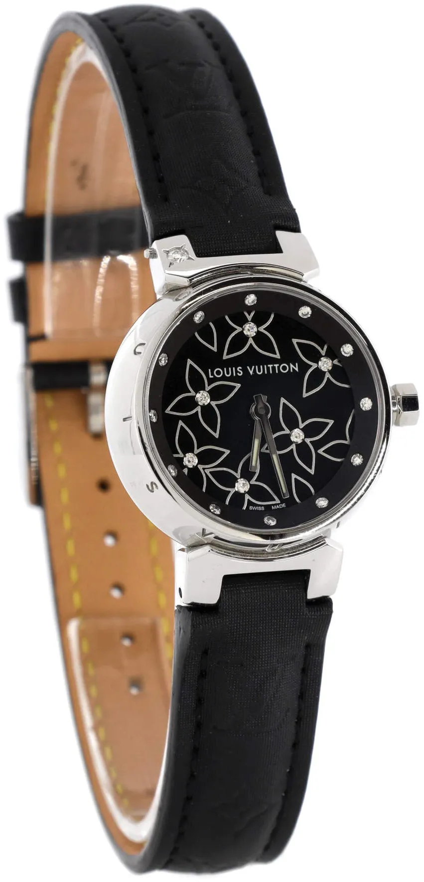 Louis Vuitton Tambour 28mm Stainless steel Black 1