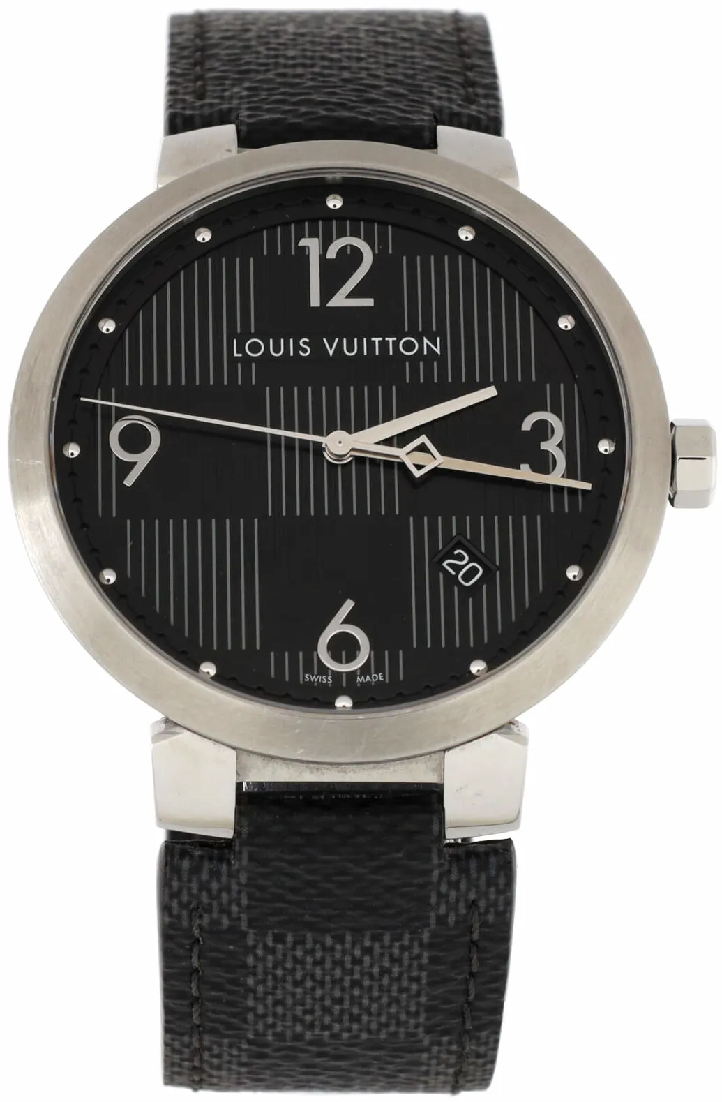 Louis Vuitton Tambour 39mm Stainless steel Black