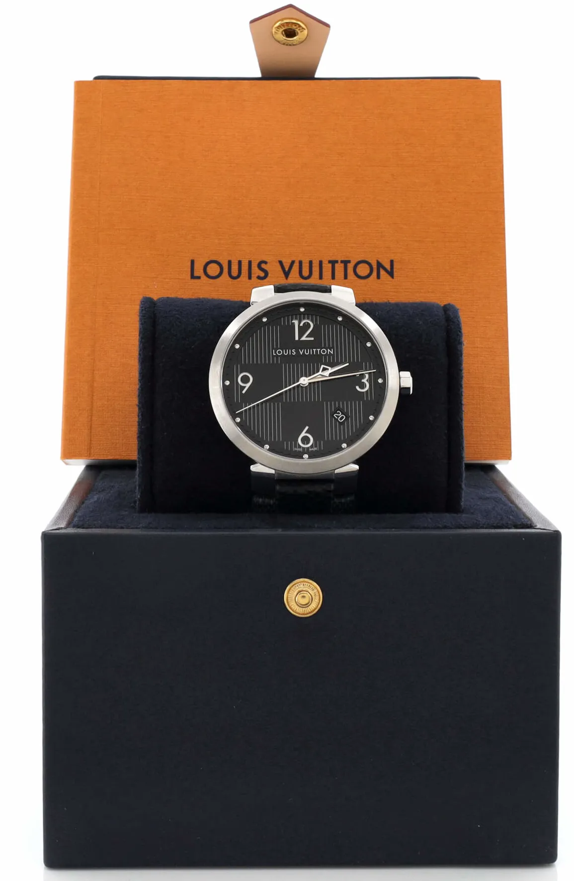 Louis Vuitton Tambour 39mm Stainless steel Black 2