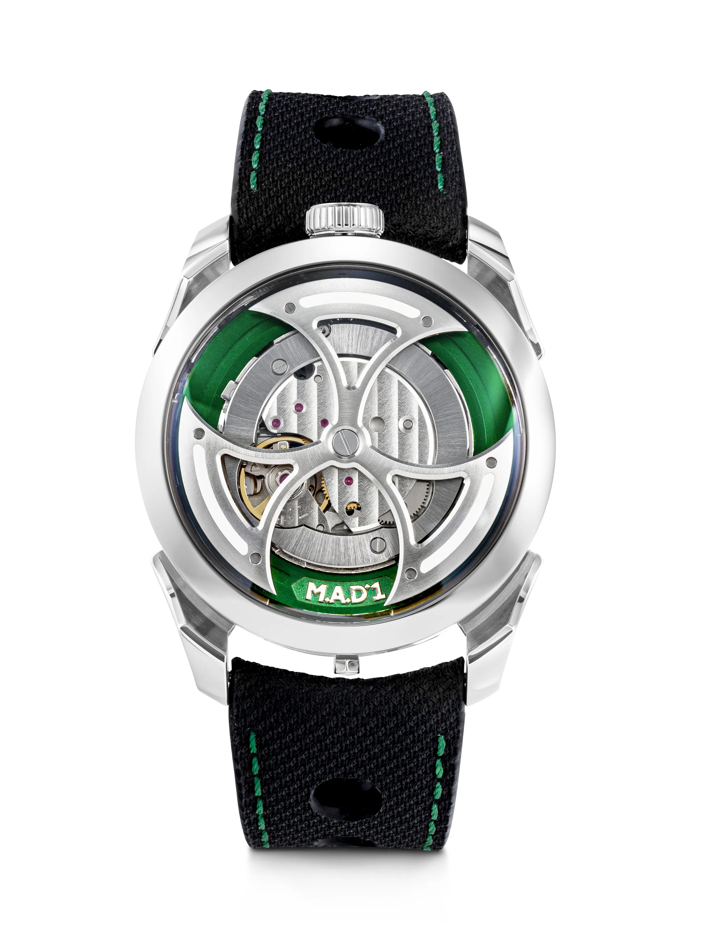 M.A.D. Editions M.A.D.1 Green 42mm Stainless steel Green and Semi-skeletonised