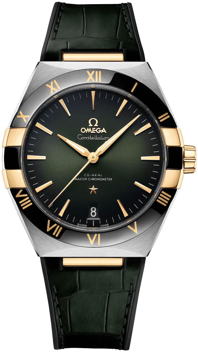 Omega Constellation 131.23.41.21.10.001 41mm Rose gold and Stainless steel and 18k rose gold Green