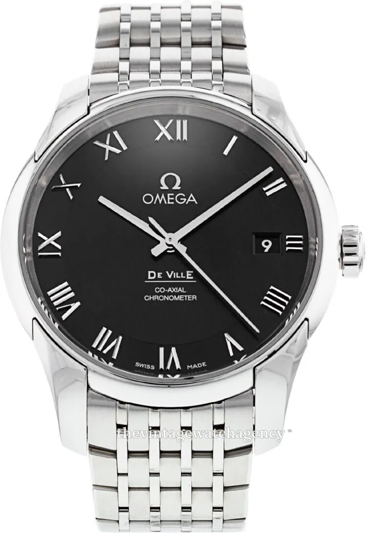 Omega De Ville 431.10.41.21.01.001 41mm Stainless steel Black