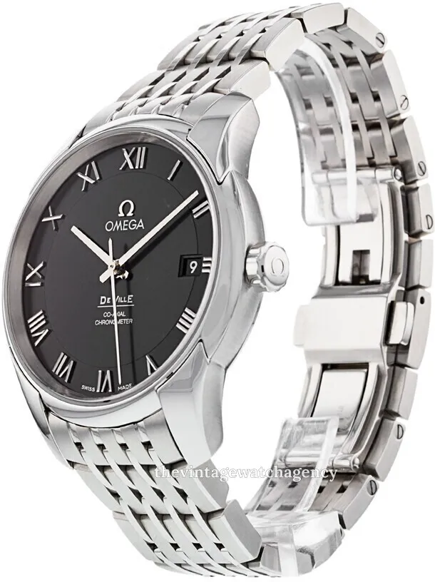 Omega De Ville 431.10.41.21.01.001 41mm Stainless steel Black 1