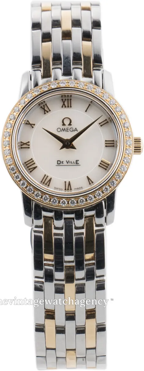 Omega De Ville 4375.71.00 22mm Polished 18 carat yellow gold steel White