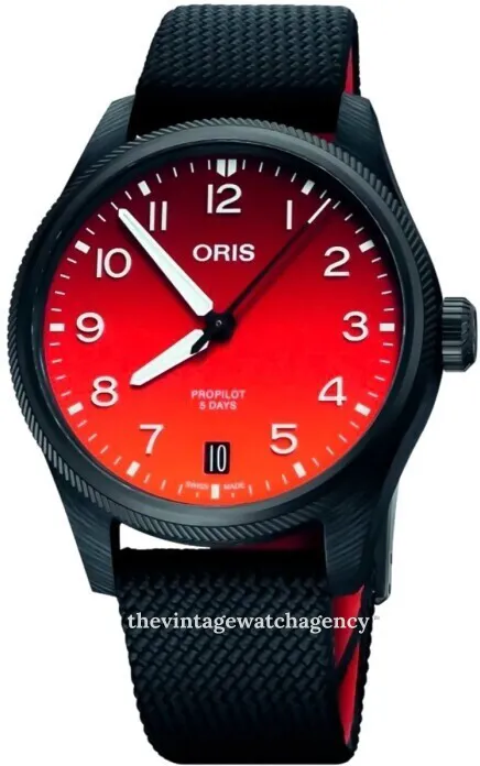 Oris ProPilot 01 400 7784 8786 set 41mm Carbon fiber Orange