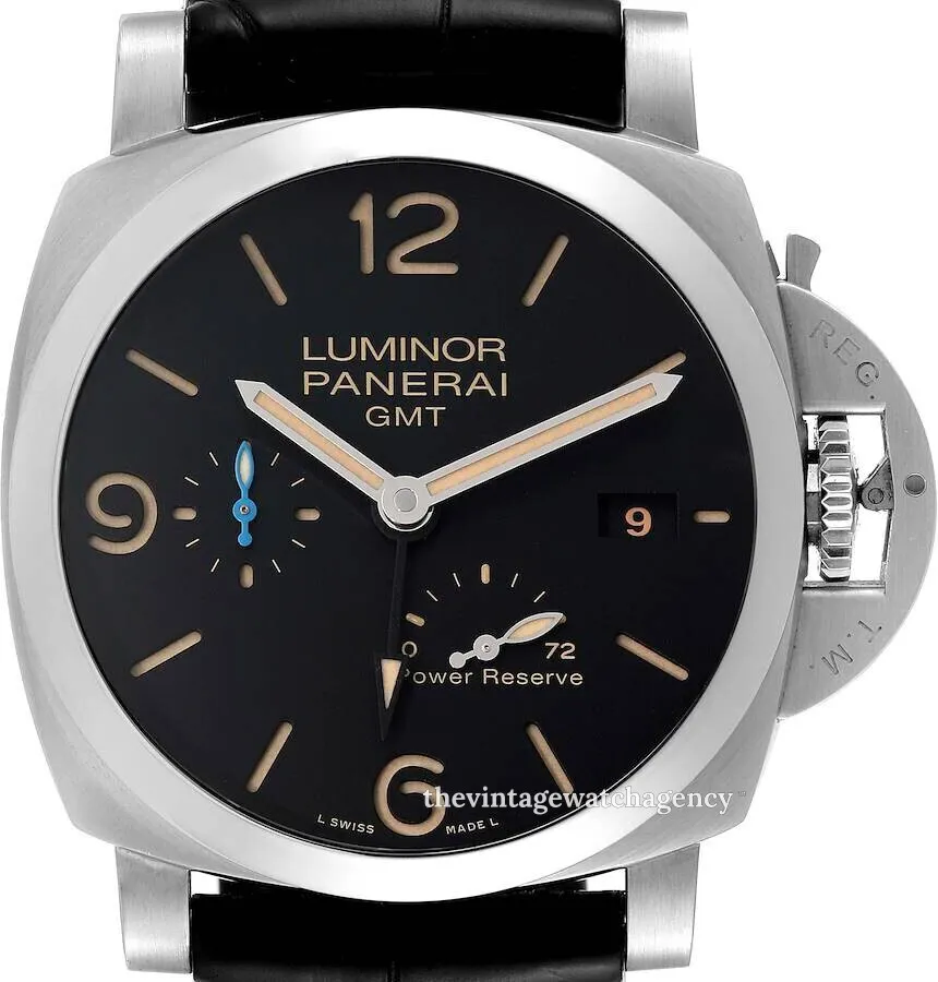 Panerai Luminor 1950 3 Days GMT Power  PAM 01321 44mm Stainless steel Black 1