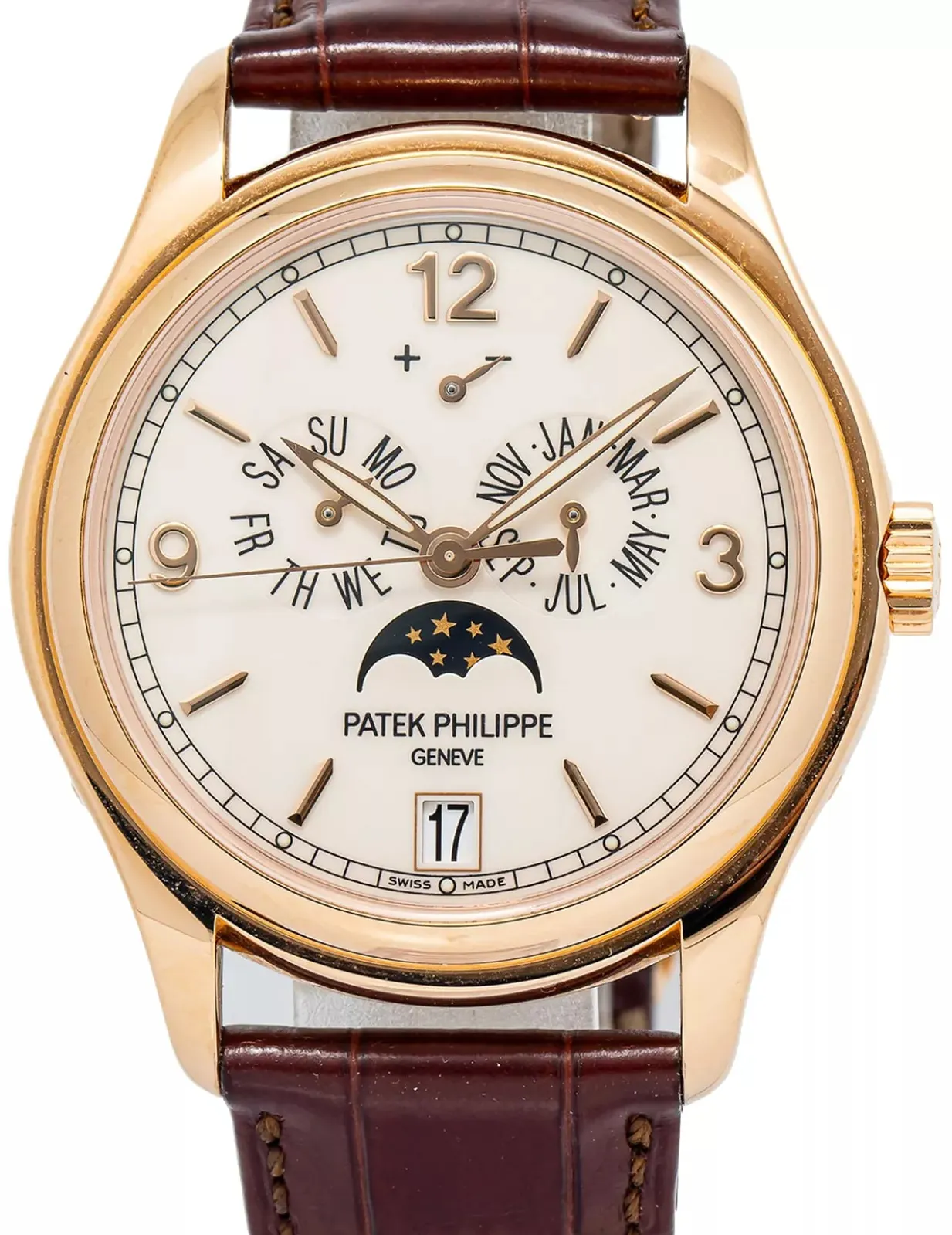 Patek Philippe Annual Calendar 5146J-001 39mm Yellow gold Beige