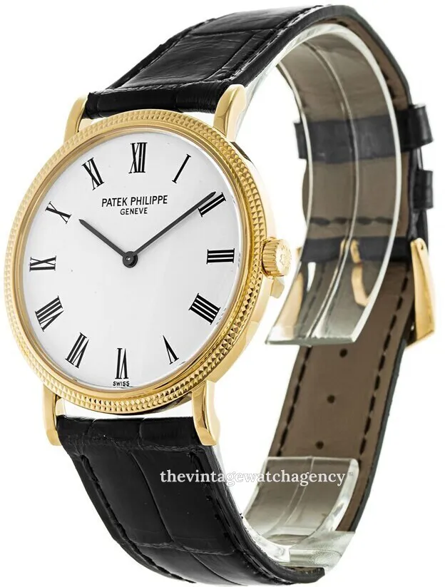 Patek Philippe Calatrava 5120J-001 35mm 18k yellow gold White 1