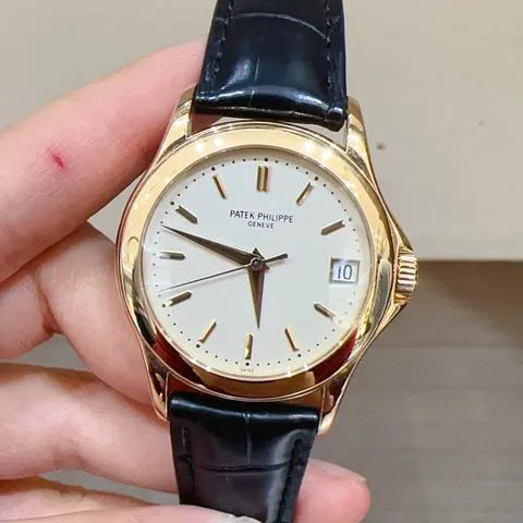 Patek Philippe Calatrava 5127R-001 37mm Rose gold Silver 2