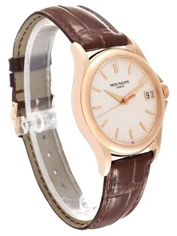 Patek Philippe Calatrava 5127R-001 37mm Rose gold Silver 6