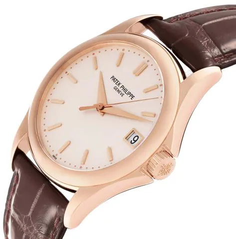 Patek Philippe Calatrava 5127R-001 37mm Rose gold Silver 7