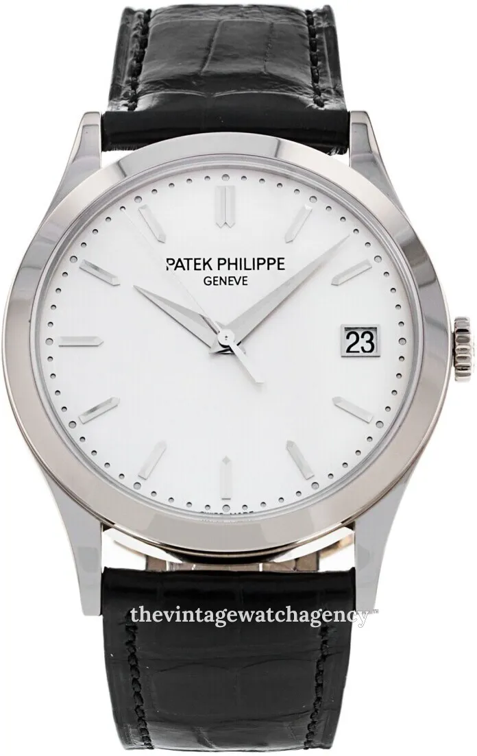 Patek Philippe Calatrava 5296G-010 38mm 18k white gold White