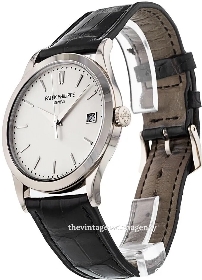 Patek Philippe Calatrava 5296G-010 38mm 18k white gold Silver 1