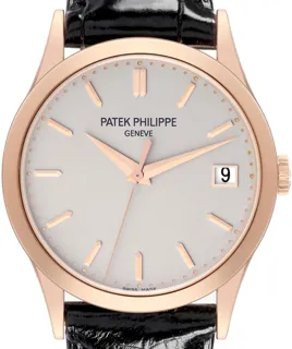 Patek Philippe Calatrava 5296R-010 Rose gold Silver