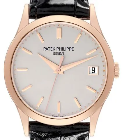 Patek Philippe Calatrava 5296R-010 38mm Rose gold Silver