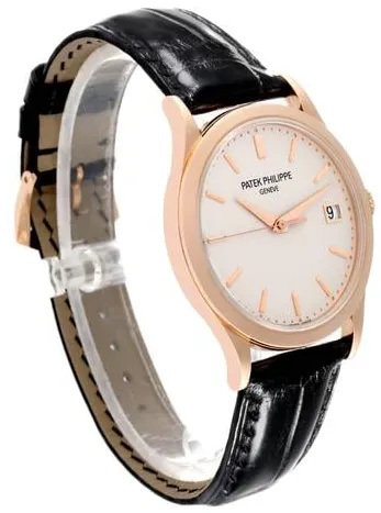 Patek Philippe Calatrava 5296R-010 38mm Rose gold Silver 4