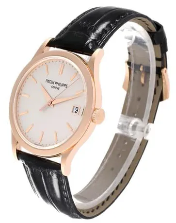 Patek Philippe Calatrava 5296R-010 38mm Rose gold Silver 9