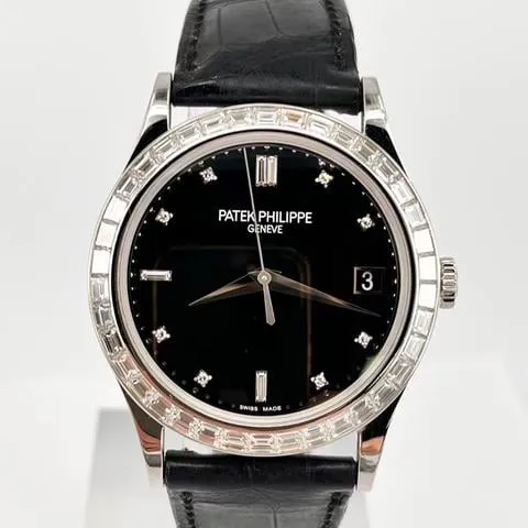 Patek Philippe Calatrava 5298P-012 38mm Platinum Black