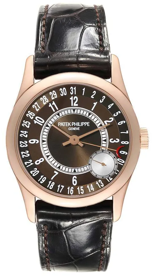 Patek Philippe Calatrava 6000R-001 37mm Rose gold Brown