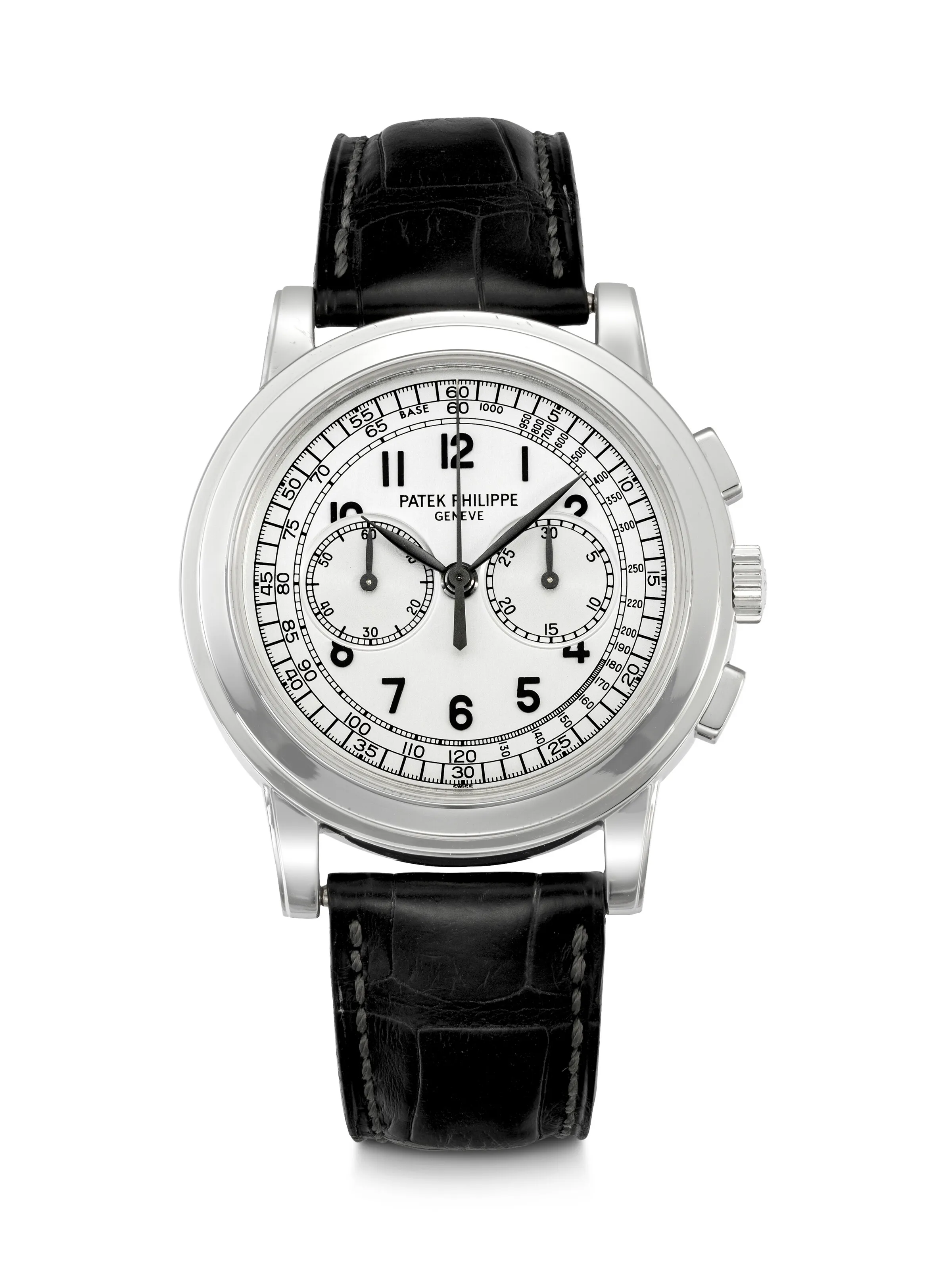 Patek Philippe Chronograph 5070 G 42mm 18k white gold Silver