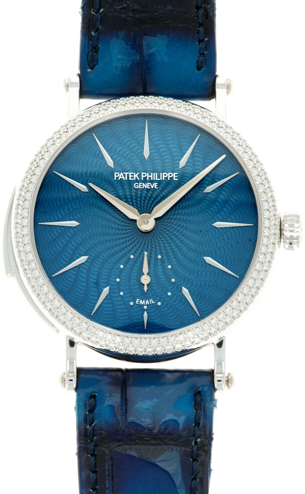 Patek Philippe Minute Repeater 7040/250G-001 36mm  18k WG Blue and Guilloché