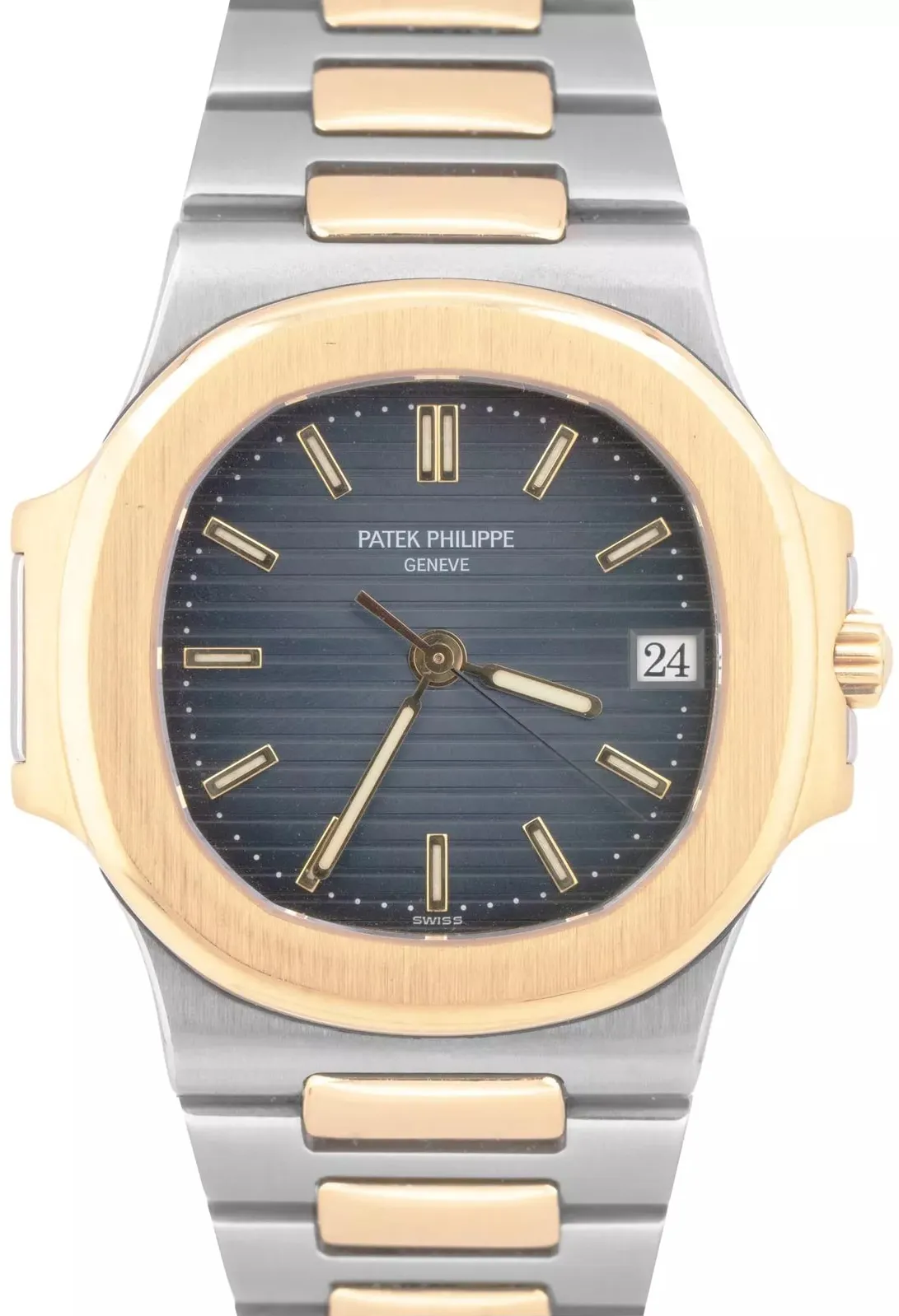 Patek Philippe Nautilus 3800/001 37mm Yellow gold Blue