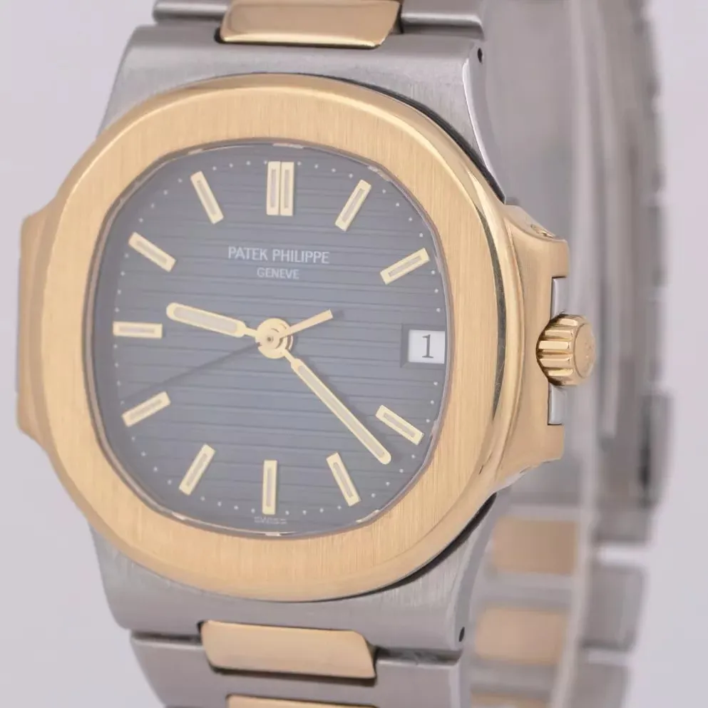 Patek Philippe Nautilus 3800/001 37mm Yellow gold Blue 1