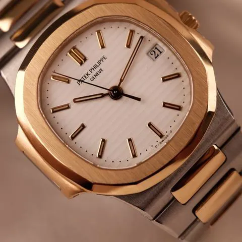 Patek Philippe Nautilus 3800 37mm Yellow gold and Stainless steel White