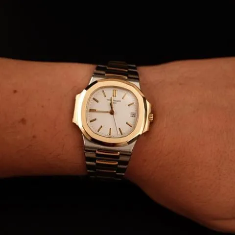 Patek Philippe Nautilus 3800 37mm Yellow gold and Stainless steel White 12