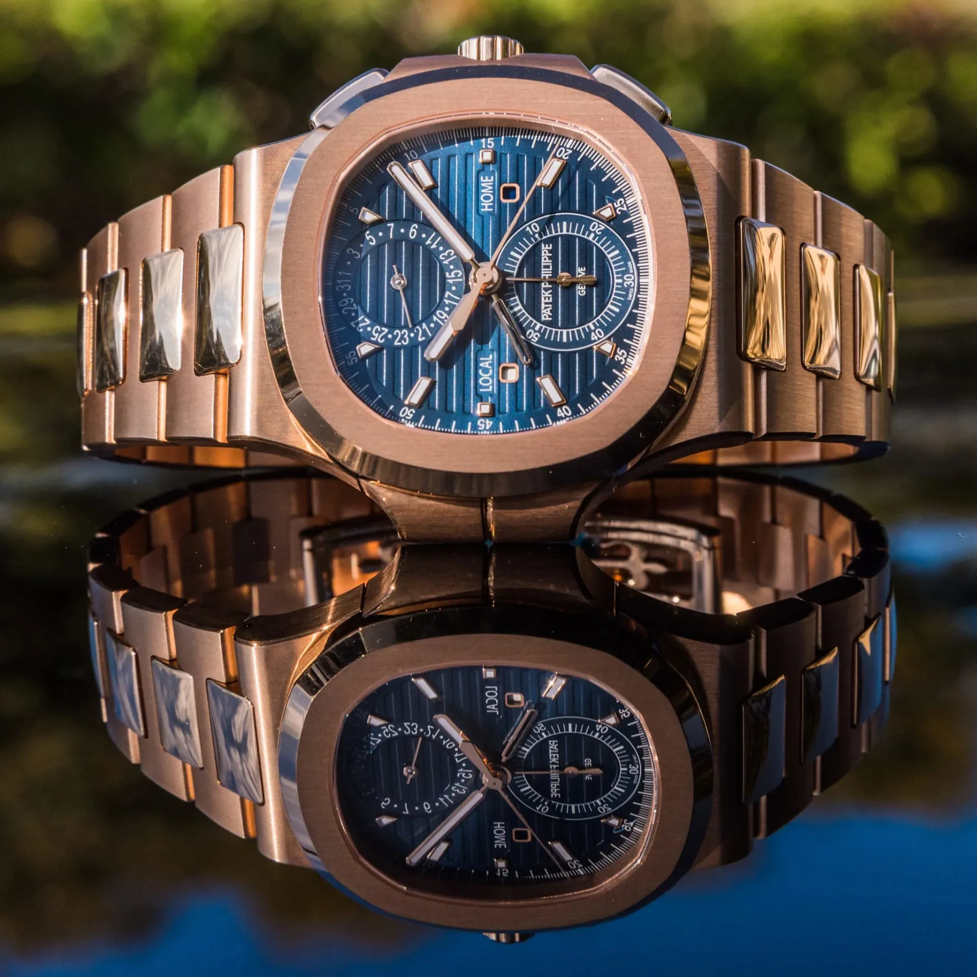 Patek Philippe Nautilus 5990/1R-001 40.5mm Rose gold Blue 3