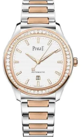 Piaget Piaget Polo Date G0A48026 36mm Rose gold and Stainless steel White