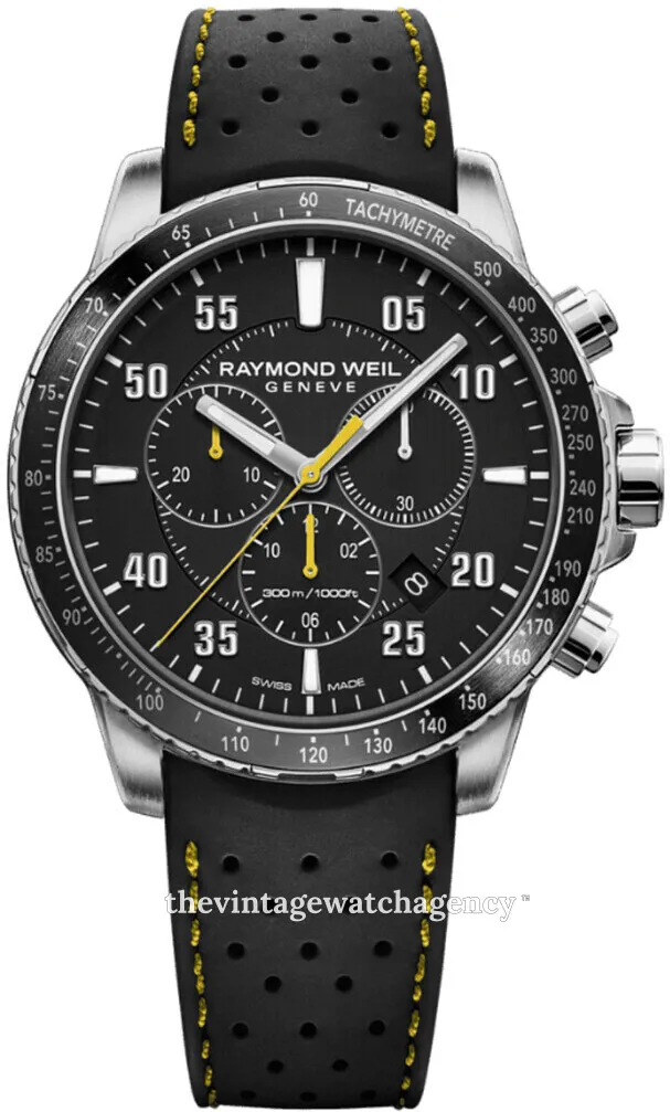 Raymond Weil Tango 8570-SR2-05207 43mm Stainless steel Black