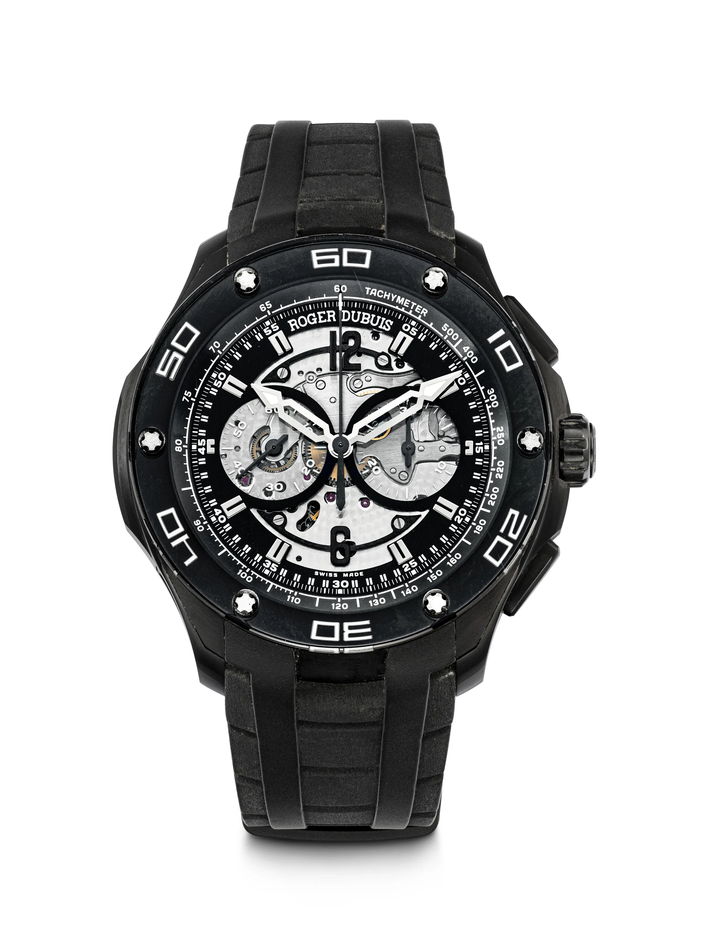 Roger Dubuis Pulsion 44mm Stainless steel Semi-skeletonized