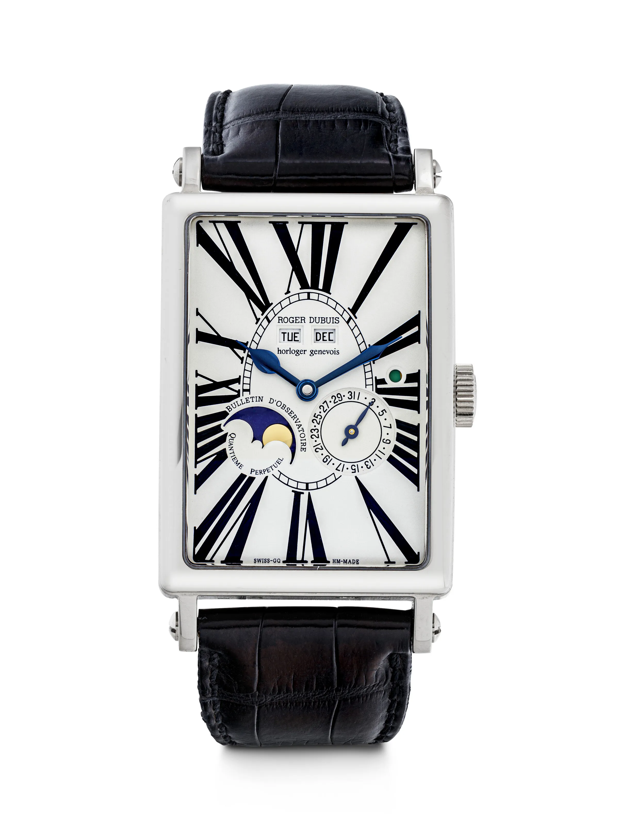 Roger Dubuis 34mm 18k white gold Ivory