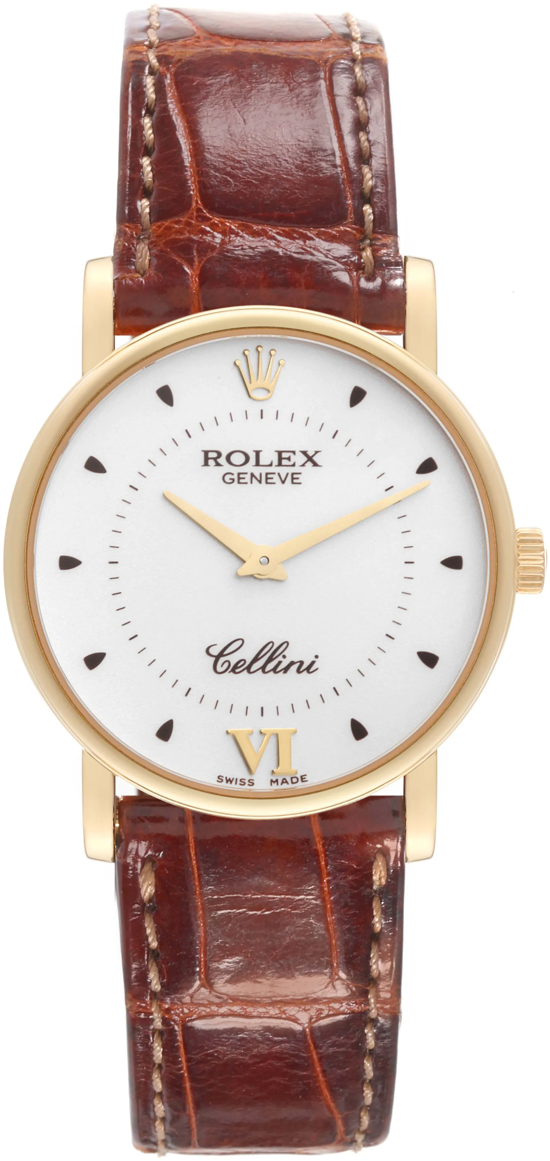 Rolex Cellini 5115 32mm Yellow gold Silver 1