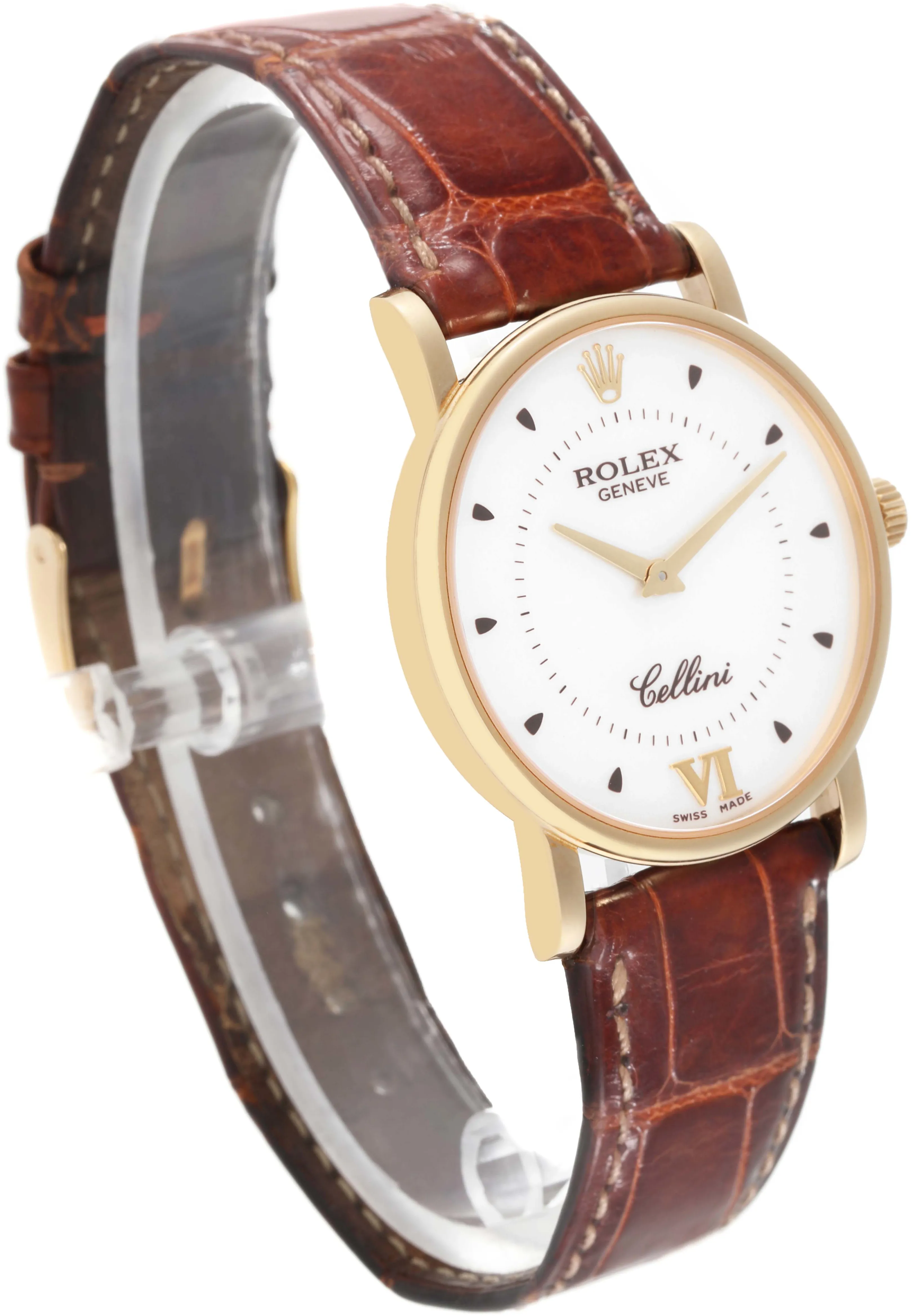 Rolex Cellini 5115 32mm Yellow gold Silver 3